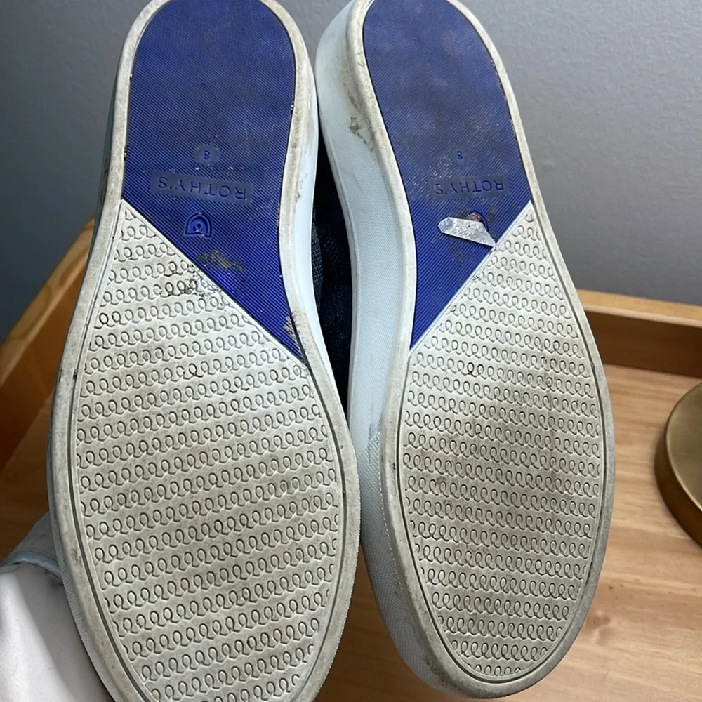 Rothy’s The Sneaker Original Slip On Sneaker Gray Camo‎ Textile Shoes